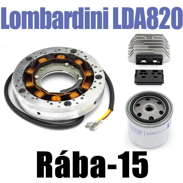 Lombardini LDA820 engine parts (Rába-15)