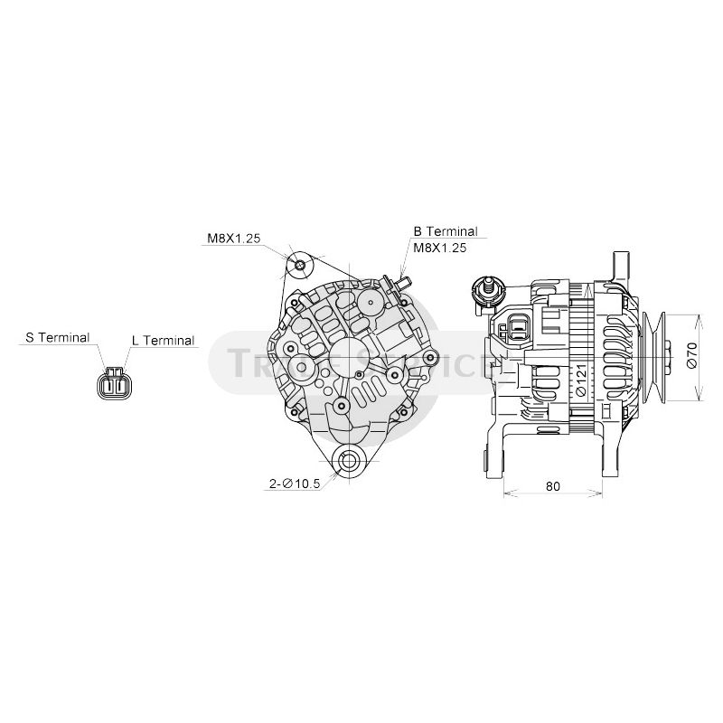 A5TA5271 / A005TA5271 (AM) Mitsubishi Electric alternator