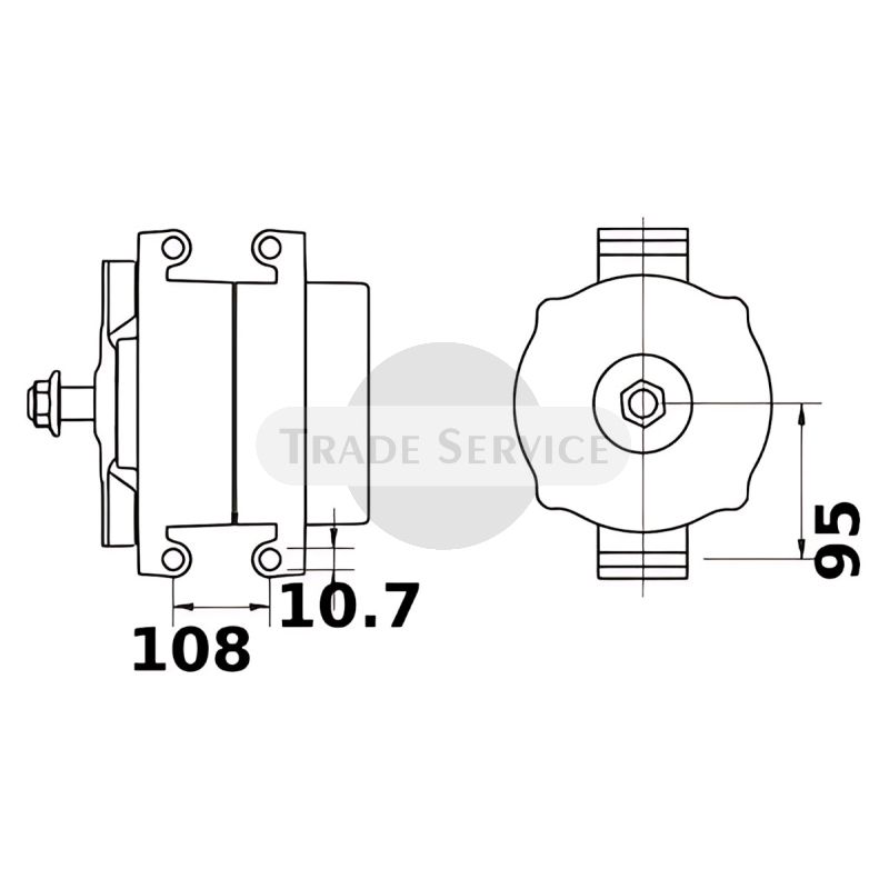 11.204.675 AAT3370 MAHLE (Letrika, Iskra) alternator MG163