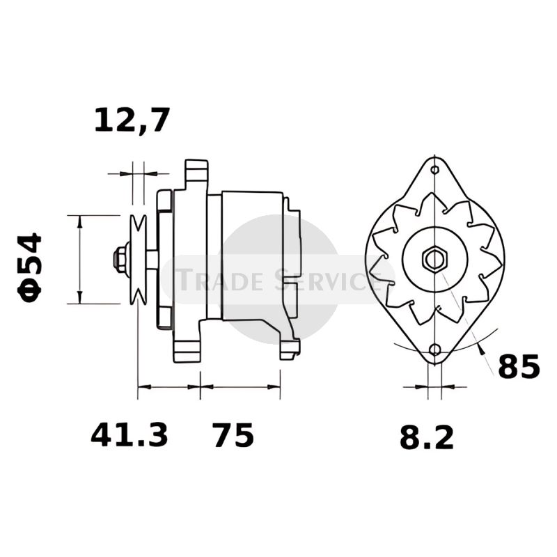 11.205.573 AAK4765 MAHLE (Letrika, Iskra) alternator MG1188