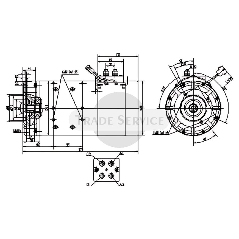 11.216.111 AMT4650 MAHLE (Letrika, Iskra) DC motor MM347