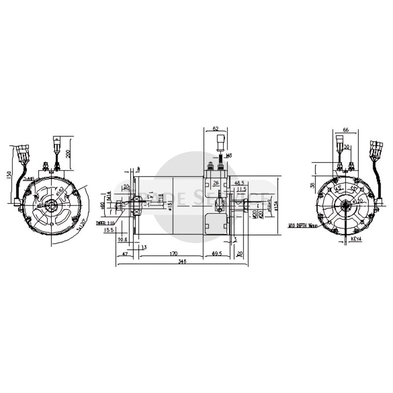 11.217.090 AML7114 MAHLE (Letrika, Iskra) DC motor MM343