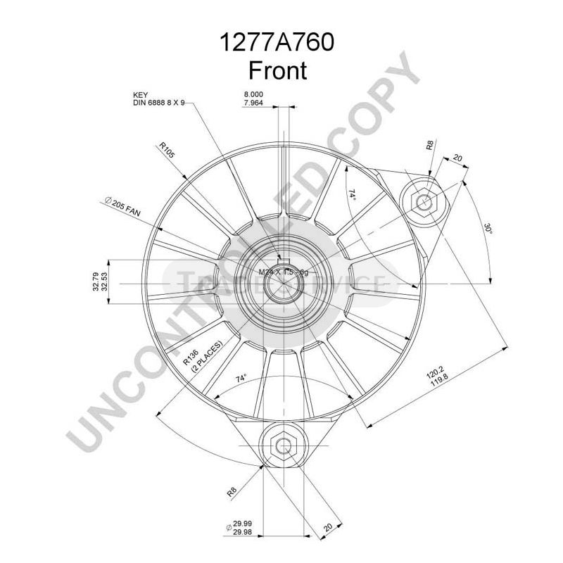 1277A760 Prestolite alternator