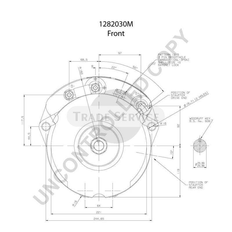 1282030M Prestolite alternator