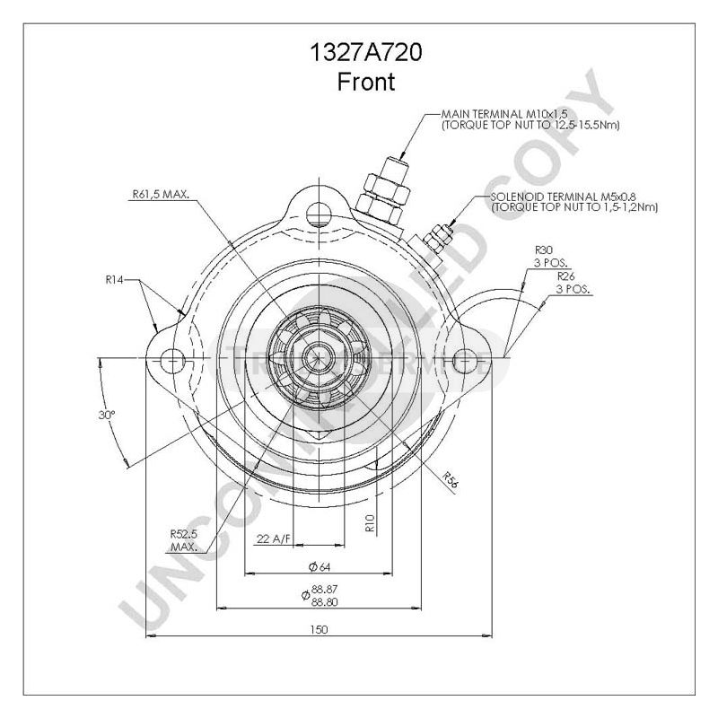 1327A720 Prestolite starter motor