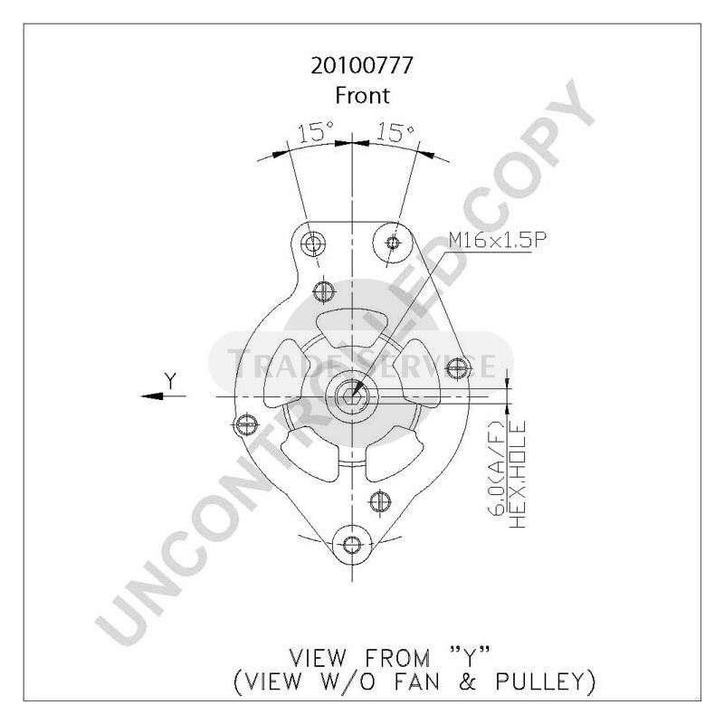 20100777 Prestolite alternator