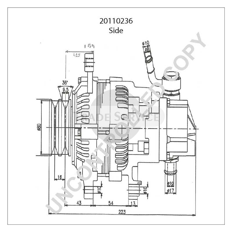 20110236 Prestolite alternator