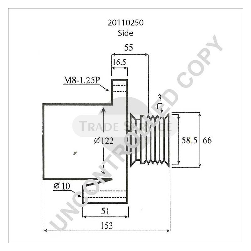20110250 Prestolite alternator