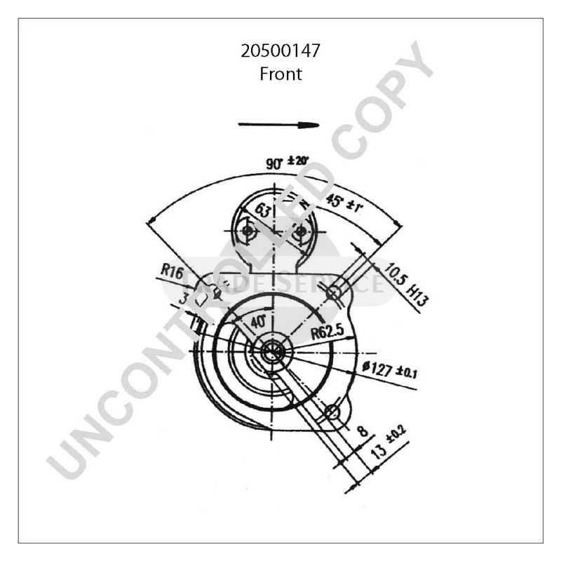20500147 Prestolite starter motor