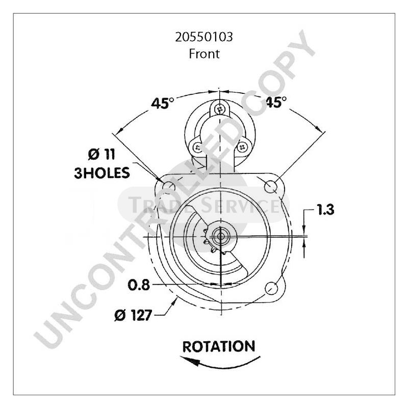 20550103 Prestolite starter motor