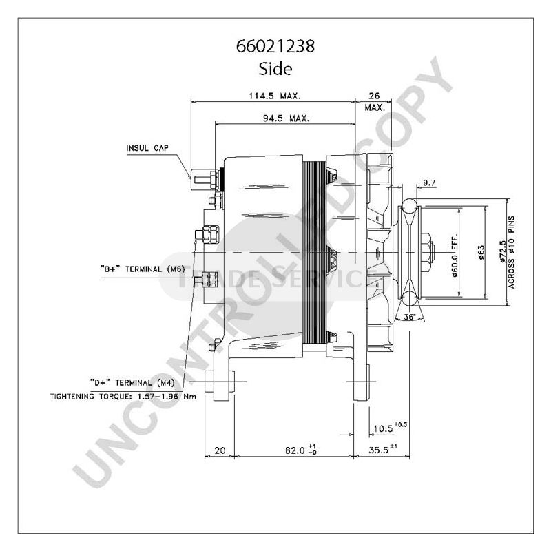 66021238 Prestolite alternator