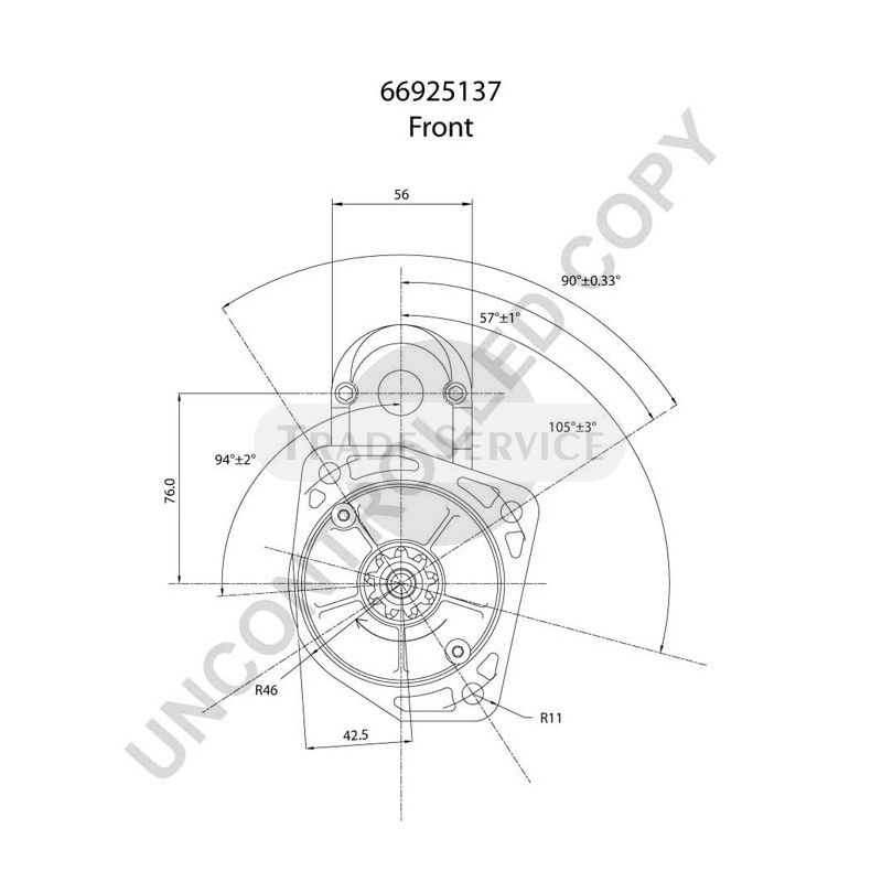 66925137 Prestolite starter motor