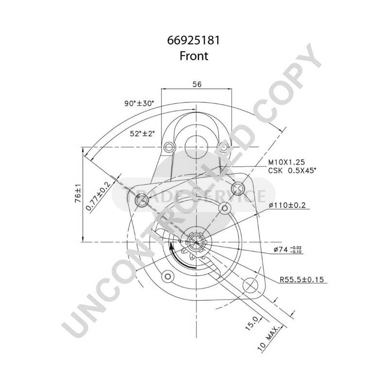 66925181 Prestolite starter motor