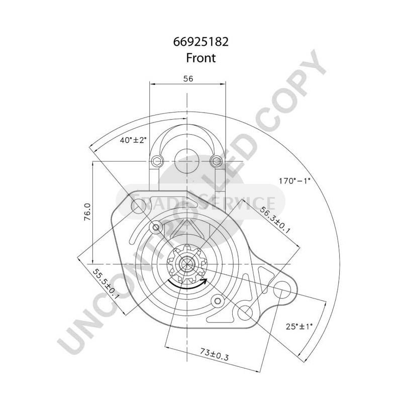 66925182 Prestolite starter motor