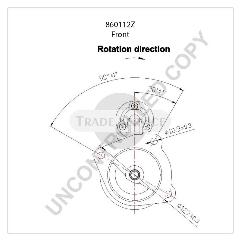 860112Z Prestolite starter motor