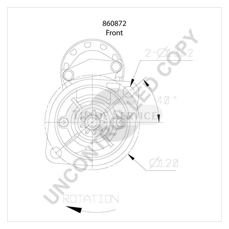 860872 Prestolite starter motor