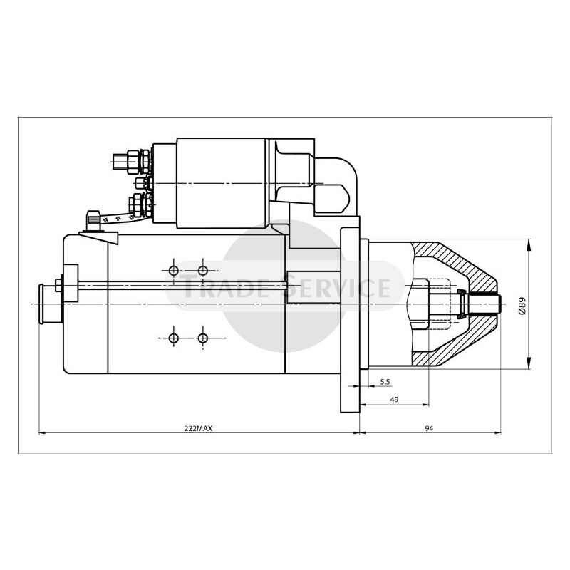 861036 Prestolite starter motor