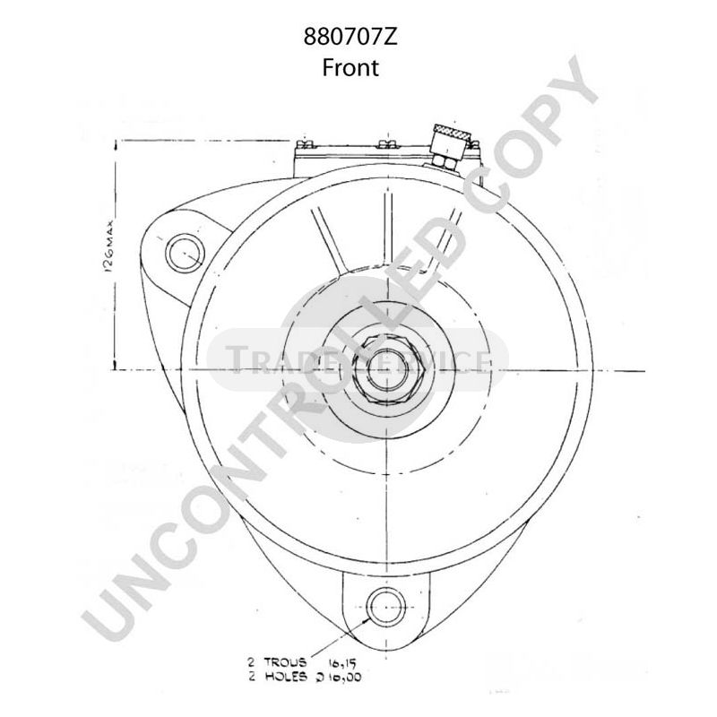 880707Z Prestolite alternator