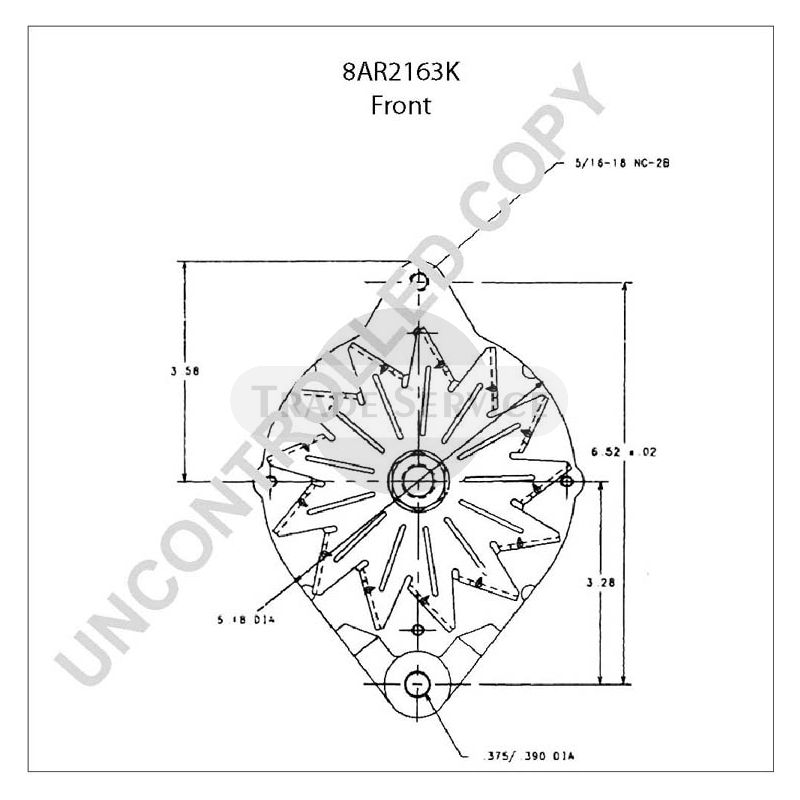 8AR2163K Prestolite alternator