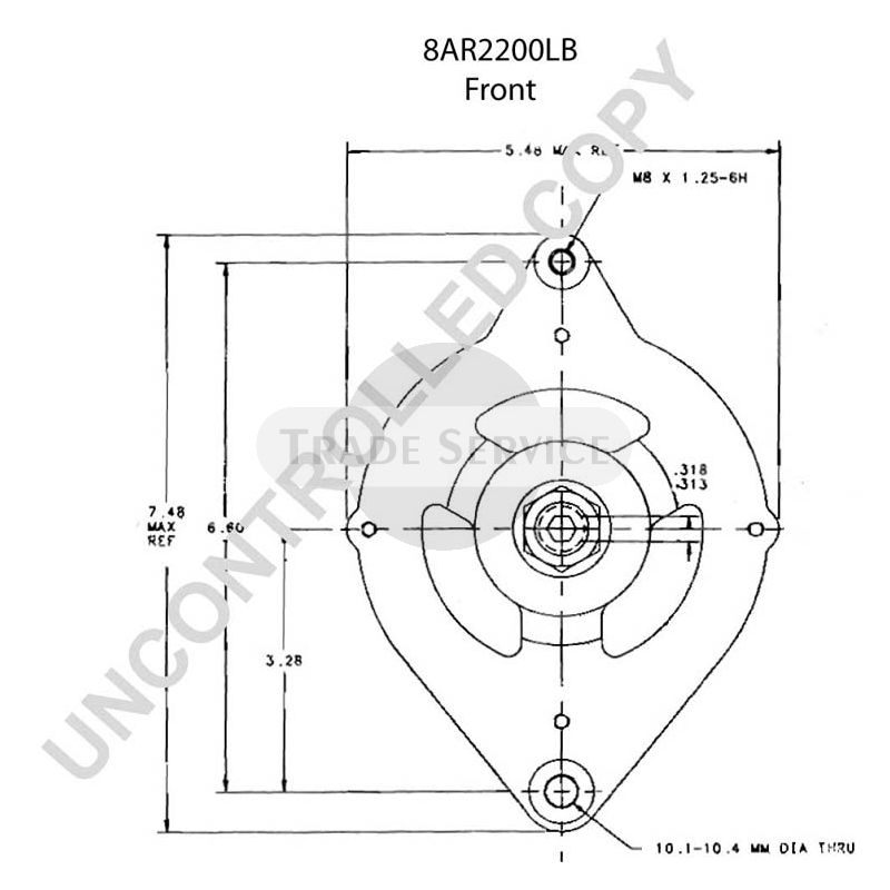 8AR2200LB Prestolite alternator