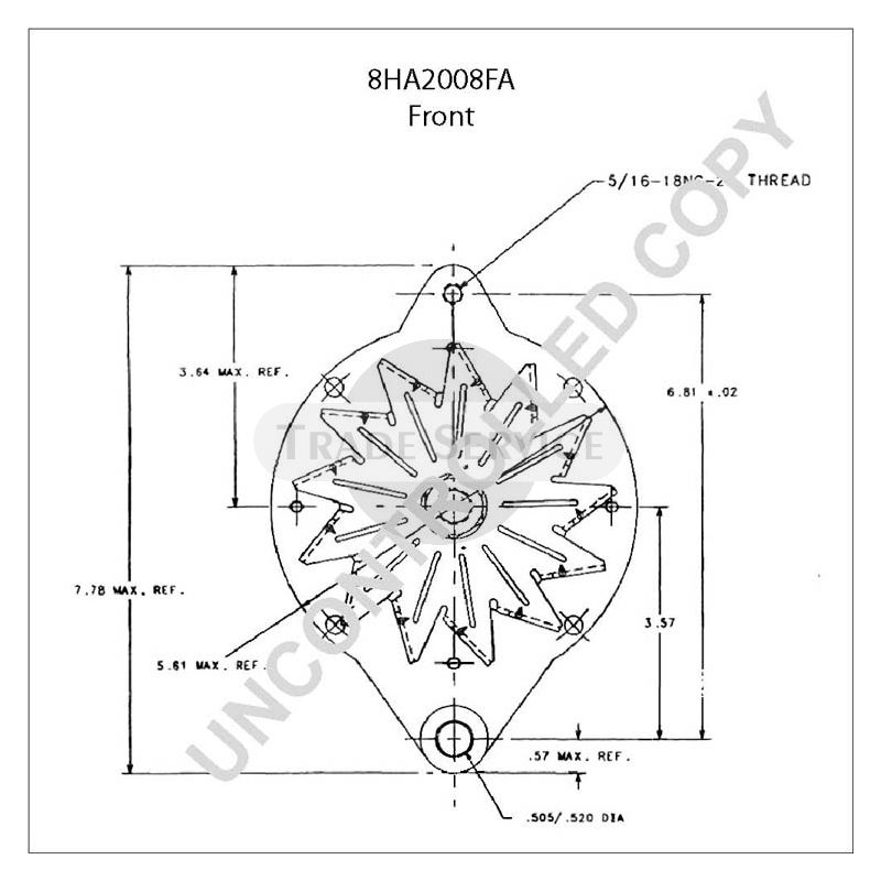 8HA2008FA Prestolite alternator