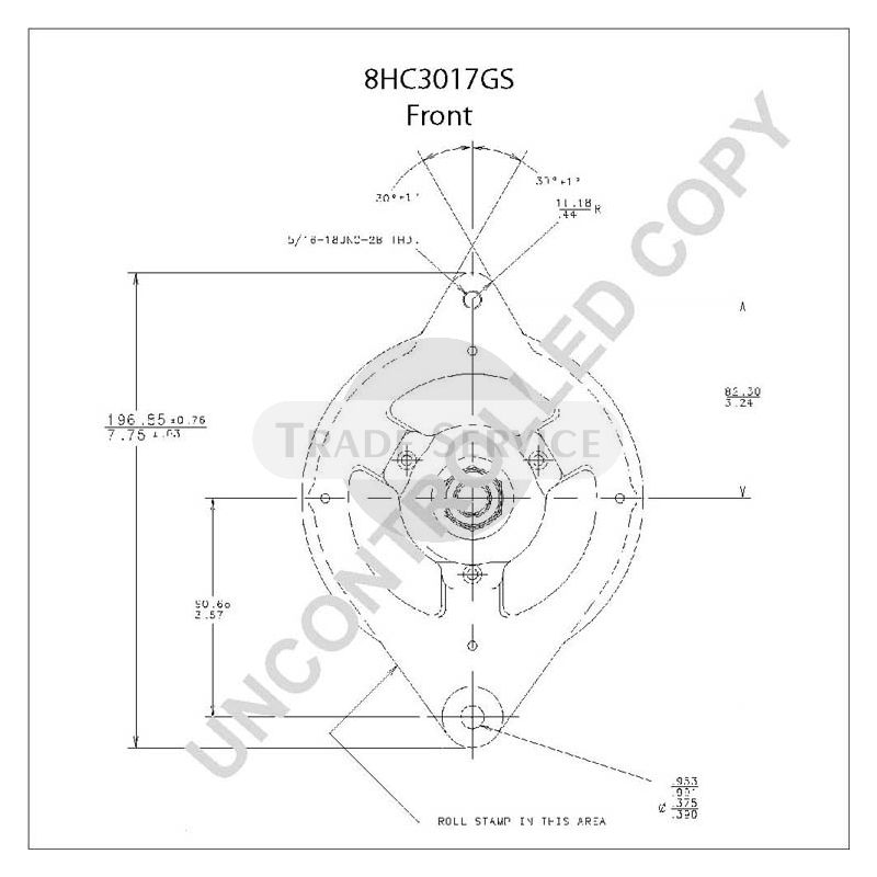 8HC3017GS Prestolite alternator