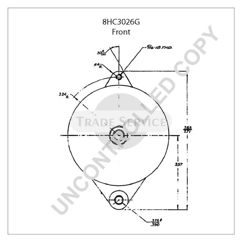 8HC3026G Prestolite alternator