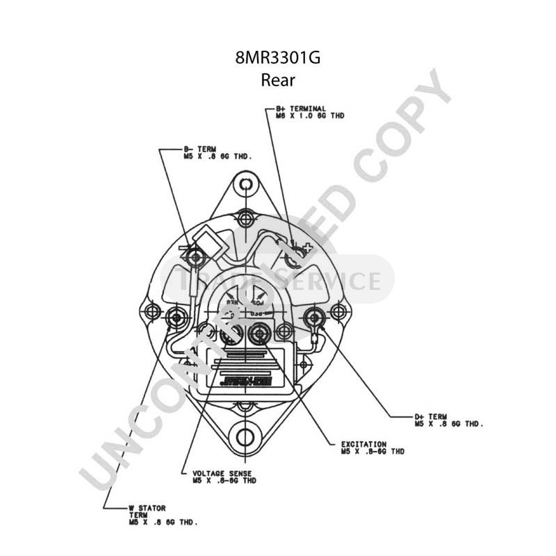 8MR3301G Prestolite alternator