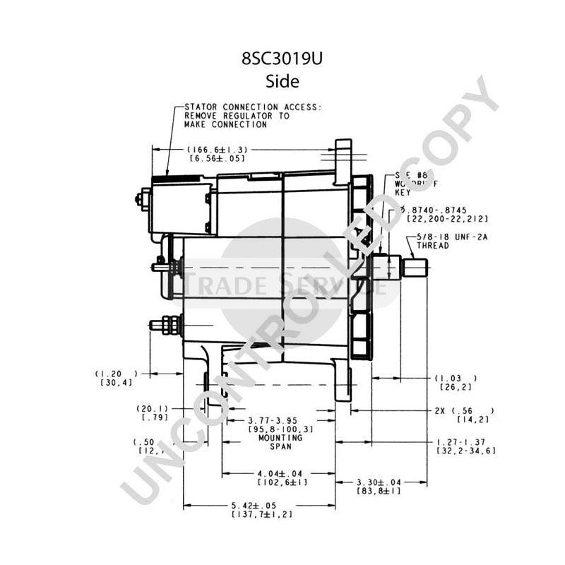 8SC3019U Prestolite alternator