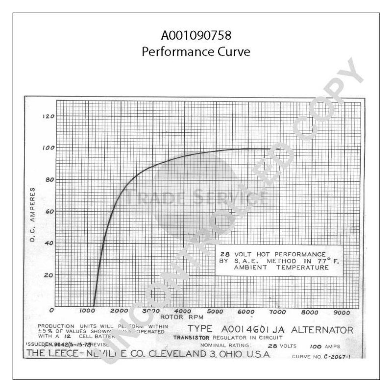 A001090758 Prestolite alternator