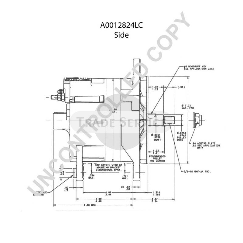 A0012824LC Prestolite alternator