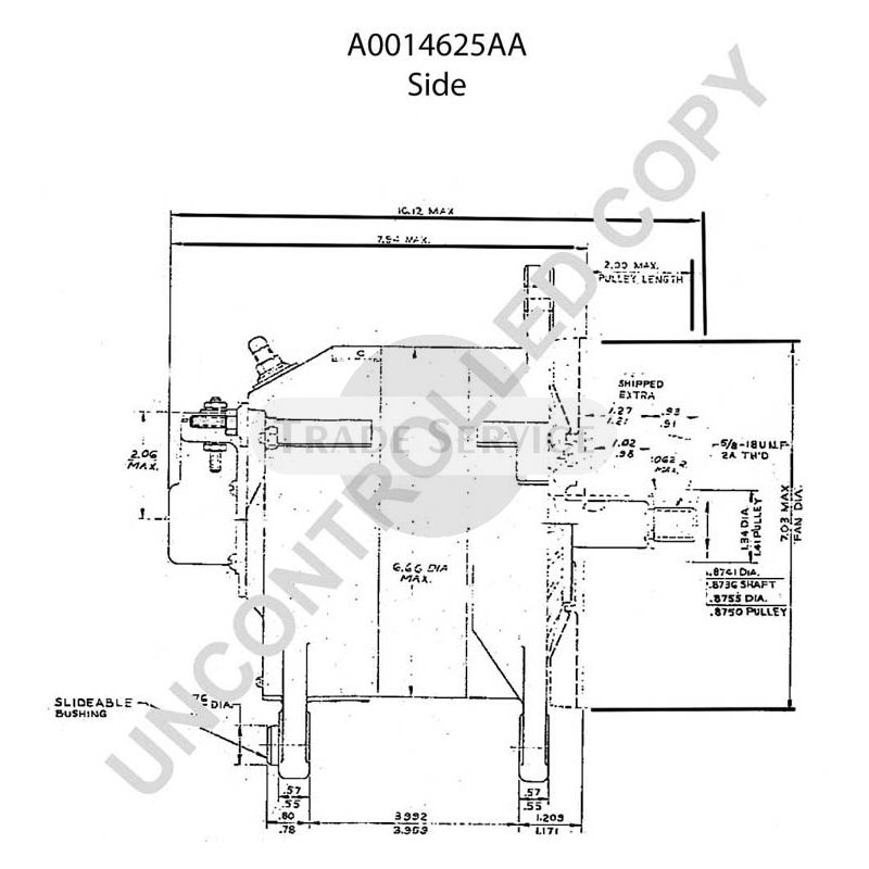 A0014625AA Prestolite alternator