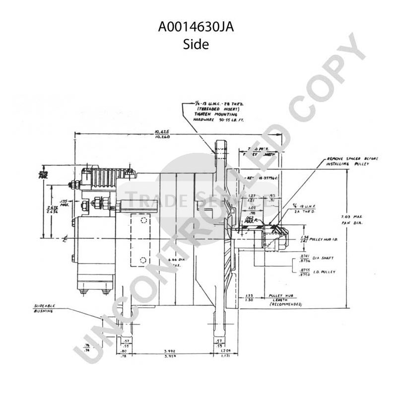 A0014630JA Prestolite alternator