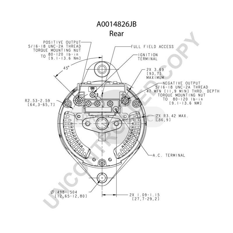 A0014826JB Prestolite alternator