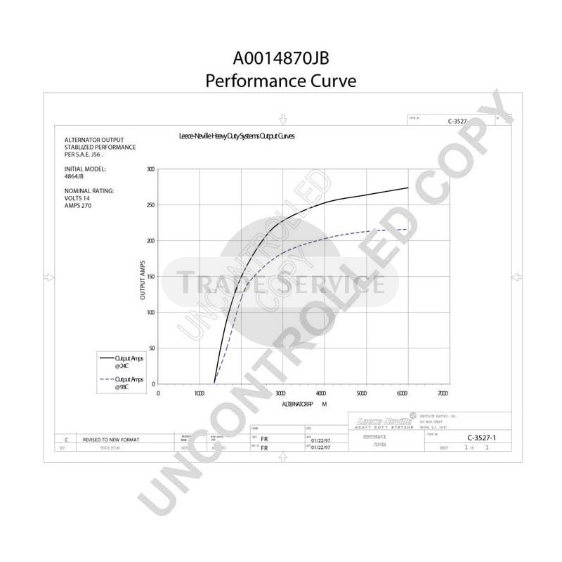 A0014870JB Prestolite alternator