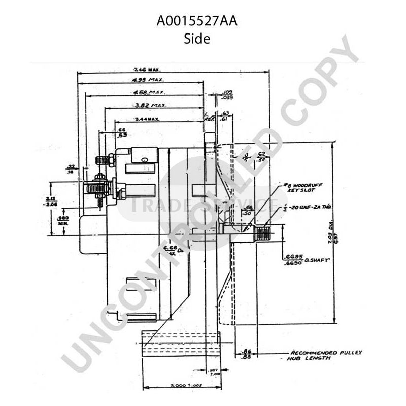 A0015527AA Prestolite alternator