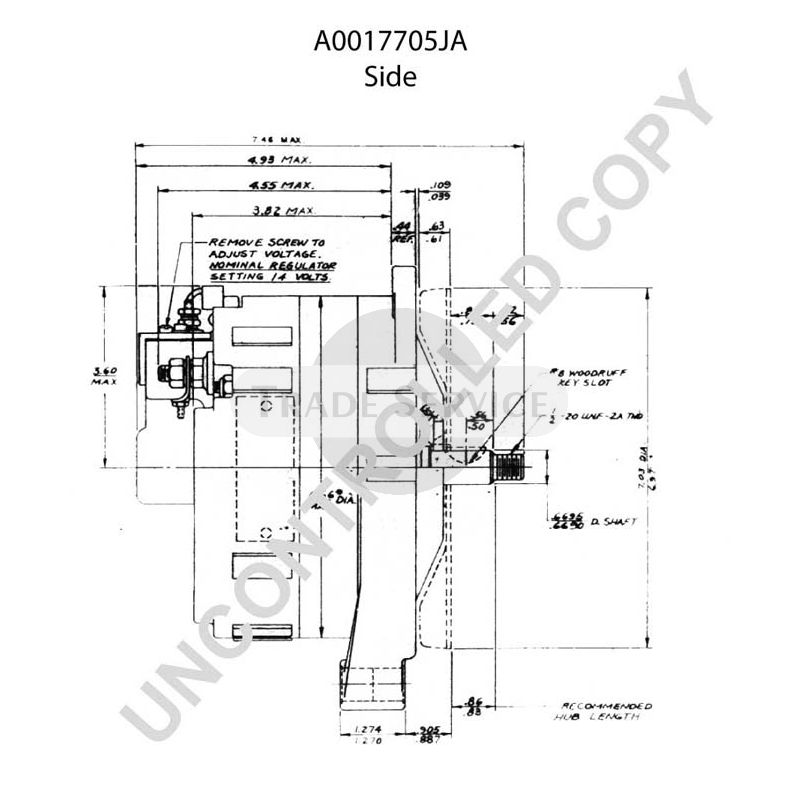 A0017705JA Prestolite alternator