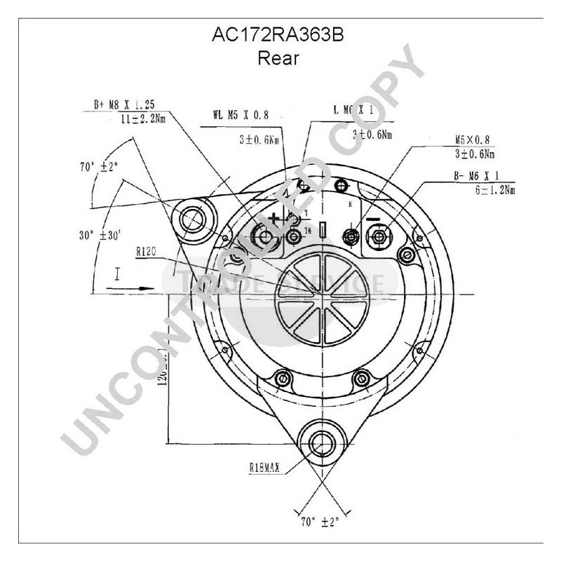AC172RA363B Prestolite alternator