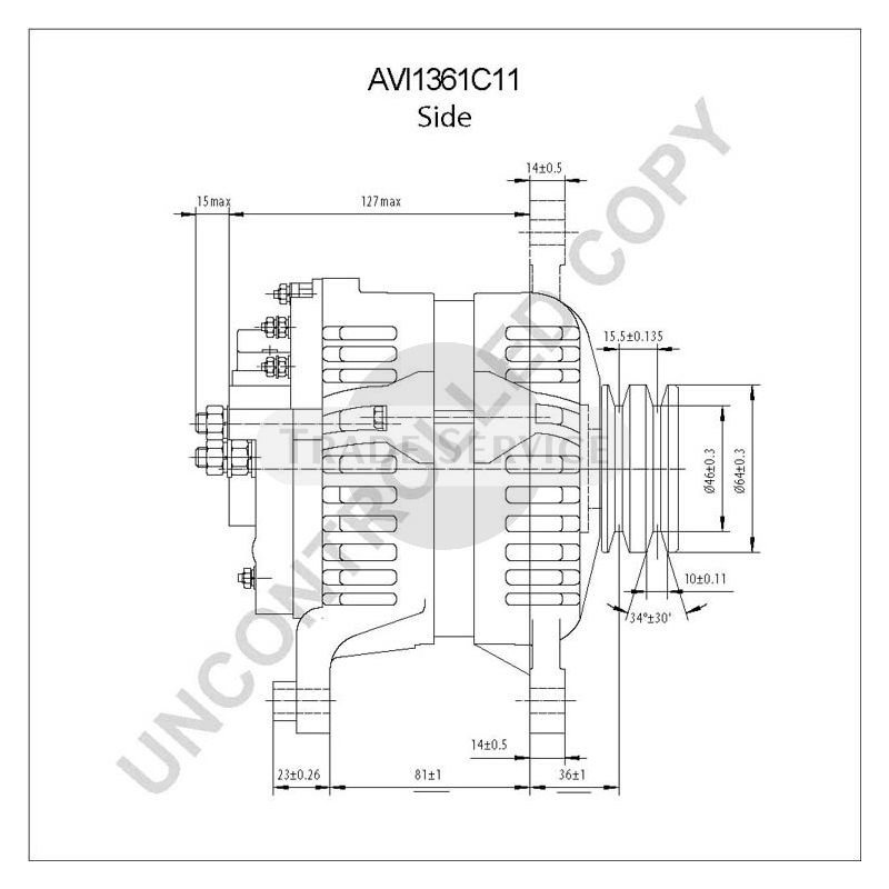 AVI1361C11 Prestolite alternator