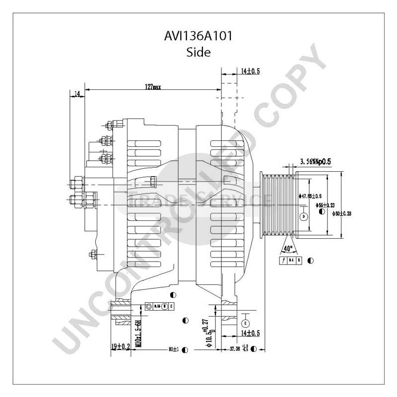 AVI136A101 Prestolite alternator