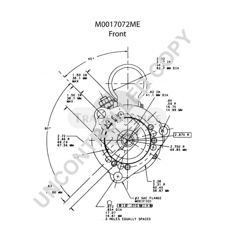 M0017072ME Prestolite starter motor