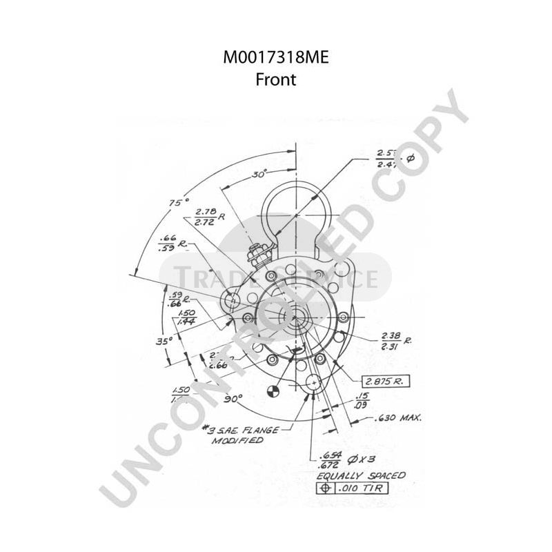 M0017318ME Prestolite starter motor