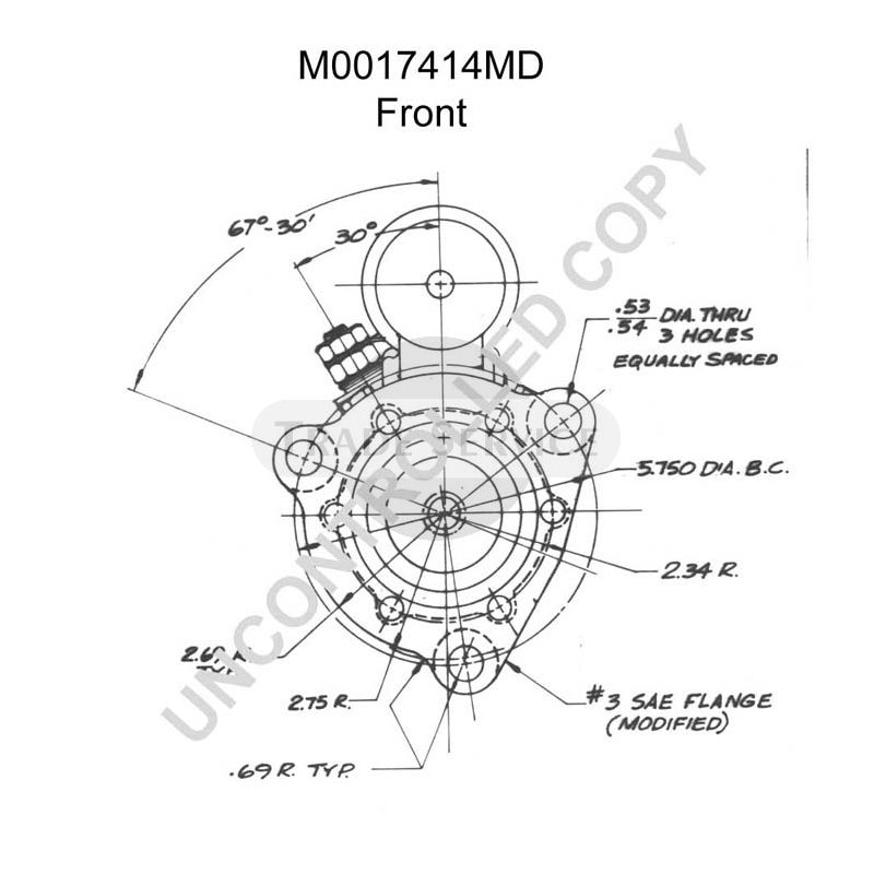 M0017414MD Prestolite starter motor