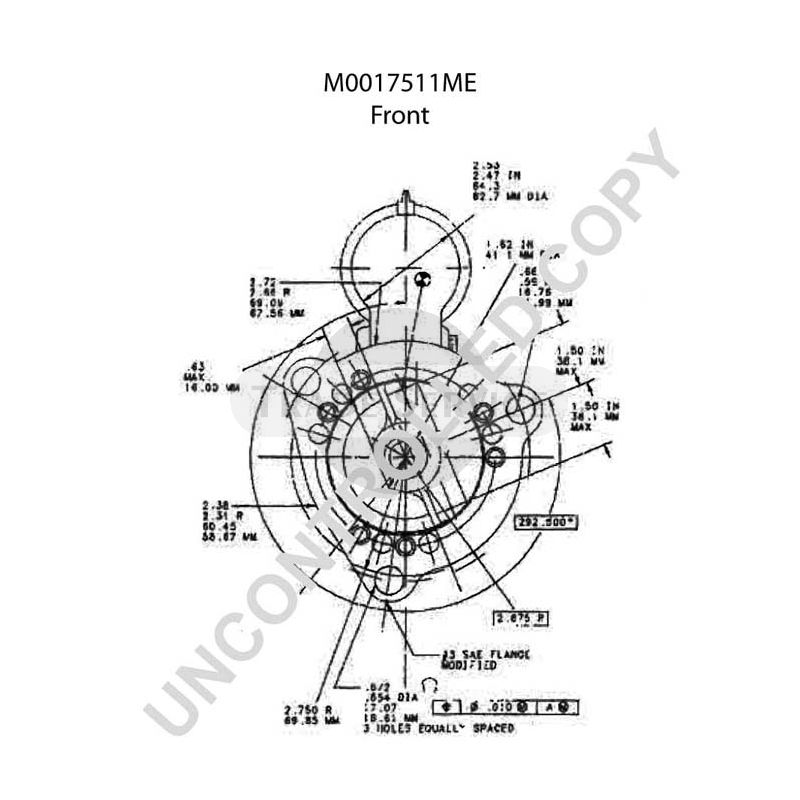 M0017511ME Prestolite starter motor