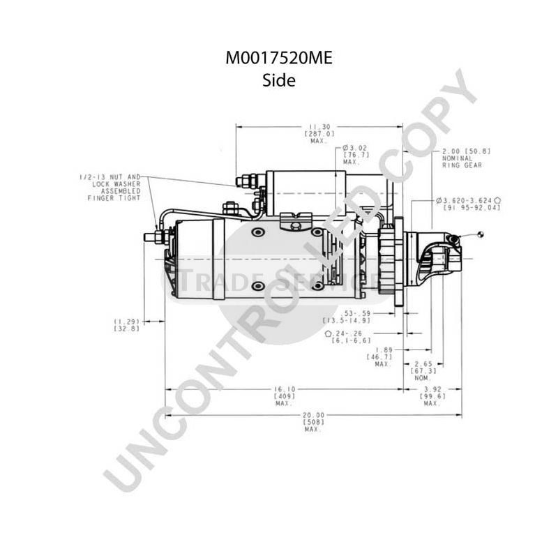 M0017520ME Prestolite starter motor