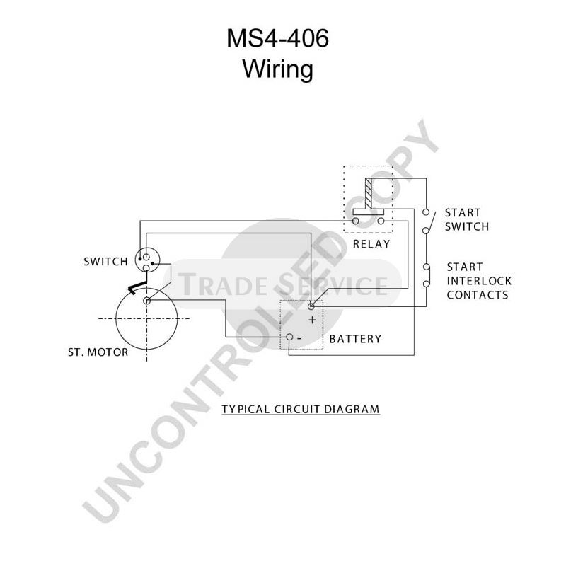MS4-406 Prestolite starter motor