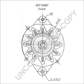 20110487 Prestolite alternator