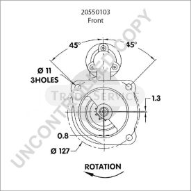 20550103 Prestolite starter motor