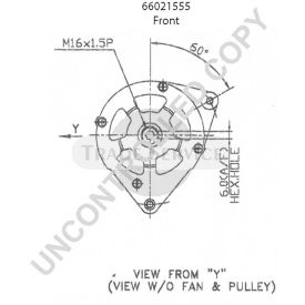 66021555 Prestolite alternator