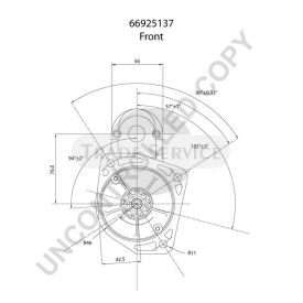 66925137 Prestolite starter motor